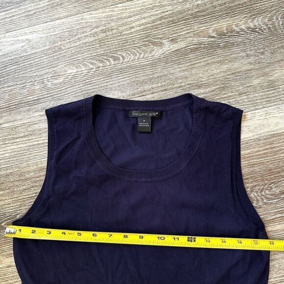 August Silk blue sweater vest - Picture 9 of 10